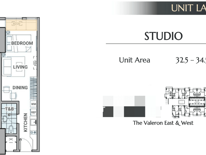 PRESELLING CONDO 2BR 65.5 sqm THE VALERON TOWER BY DMCI Homes