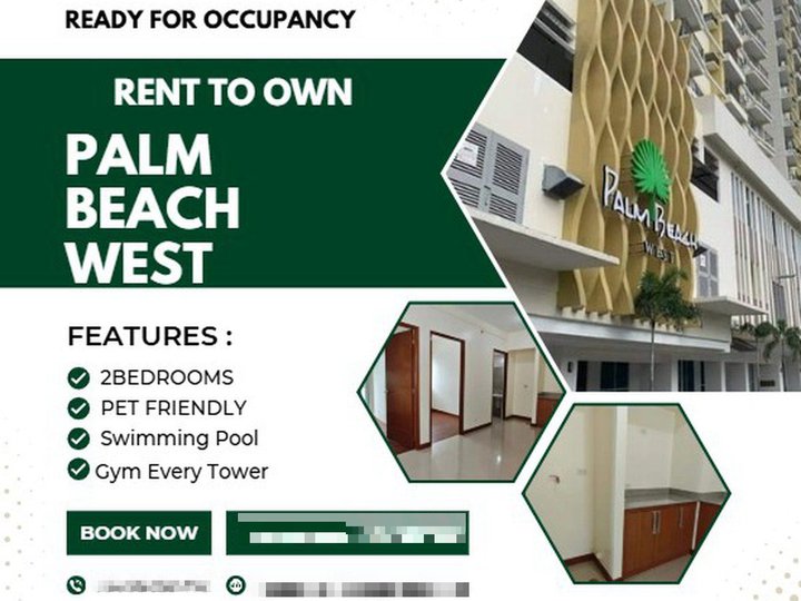 2br Condo For Sale in Pasay palm beach west rent to own rfo near macapagal roxas blvd pasay