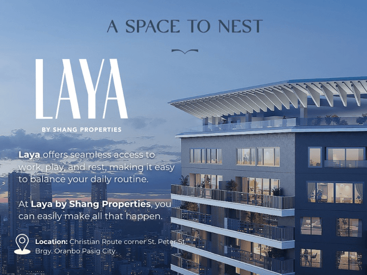 Floor-To-Ceiling Highrise Condo For Sale in Oranbo, Pasig - LAYA By Shangrila