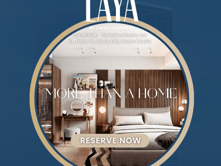 Pasig's Finest: Preselling Large 1BR Condo by Shang at LAYA - 84.32 sqm