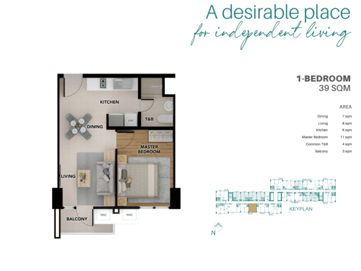 Extra Prime Design 1-bedroom Residential Condo For Sale in Sucat, Muntinlupa City
