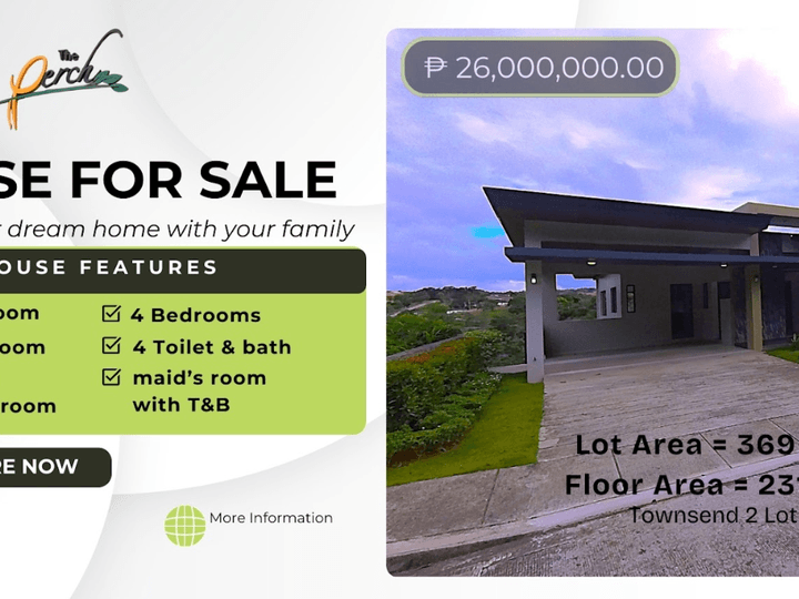 Super Prime Design with 4-bedroom Single Detached House and Lot For Sale in Antipolo Rizal