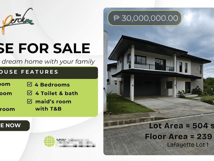Modern Design with 4-bedroom Single Detached House and Lot For Sale in Antipolo Rizal