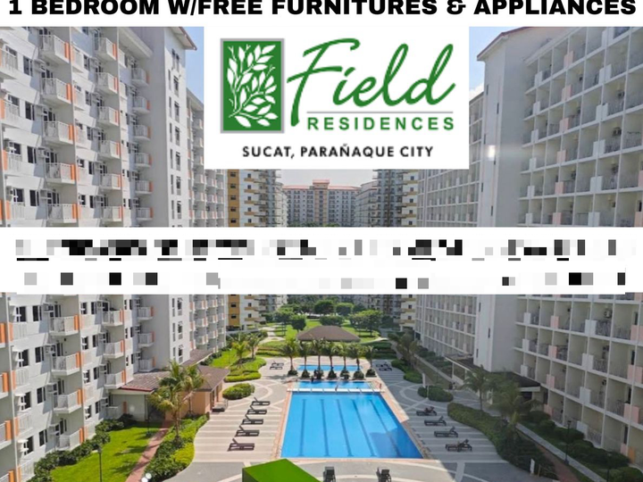 Ready For Occupancy Furnished 1-bedroom Condo Rent-to-own in SM SUCAT Paranaque