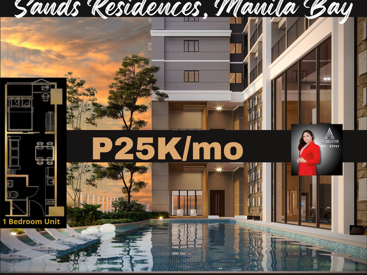 1-bedroom Residential Condo For Sale in Manila Bay Pasay SMDC SANDs RESIDENCES