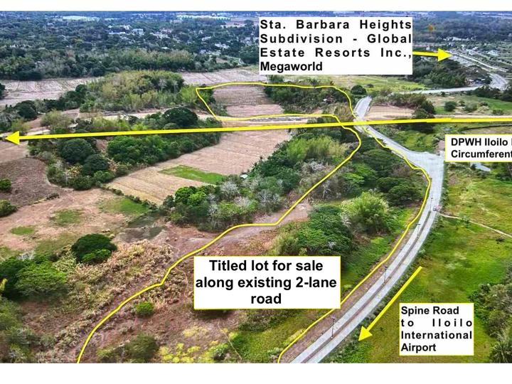 5.49 hectares Lot For Sale in Santa Barbara Iloilo Along the Road