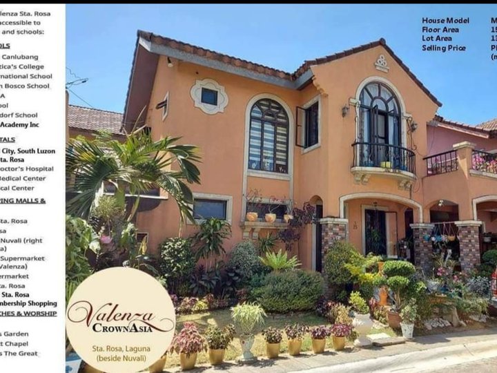 House and Lot in Crown Asia Valenza Nuvali
