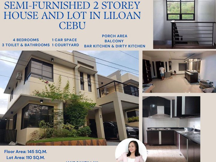 4-bedroom 2 Storey Single Attached House For Sale in Liloan Cebu
