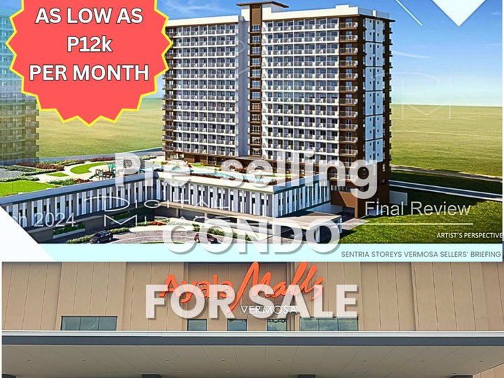 De LAsalle Zobel Pre selling Studio condo for sale Vermosa Cavite