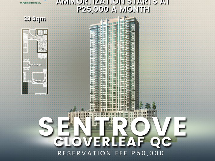 33.00 sqm Studio Unit High-end Condominium For Sale in Quezon City