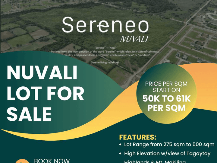 RESIDENTIAL LOT FOR SALE IN NUVALI CALAMBA
