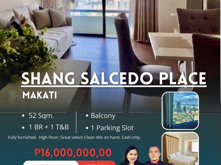 Fully Furnished 1 Bedroom Unit at Shang Salcedo Place Makati CBD
