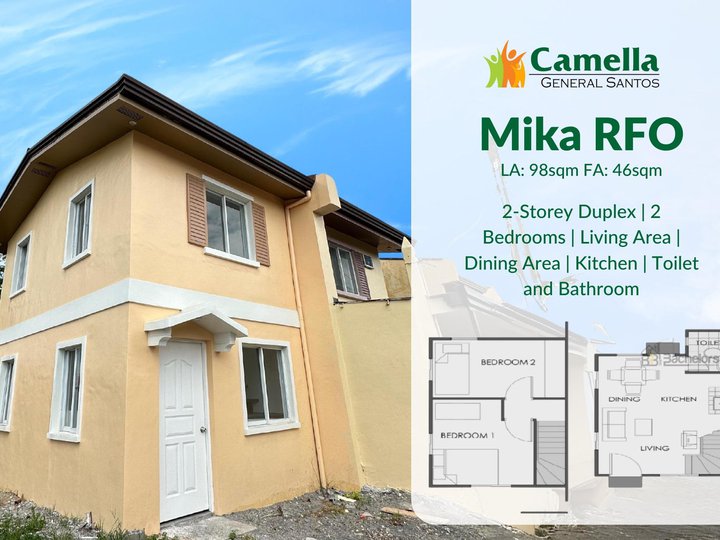 Ready For Occupancy 2-bedroom Duplex House For Sale in General Santos South Cotabato