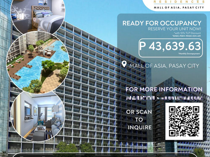 RFO 1BR Condo in Pasay City Mall of Asia Complex