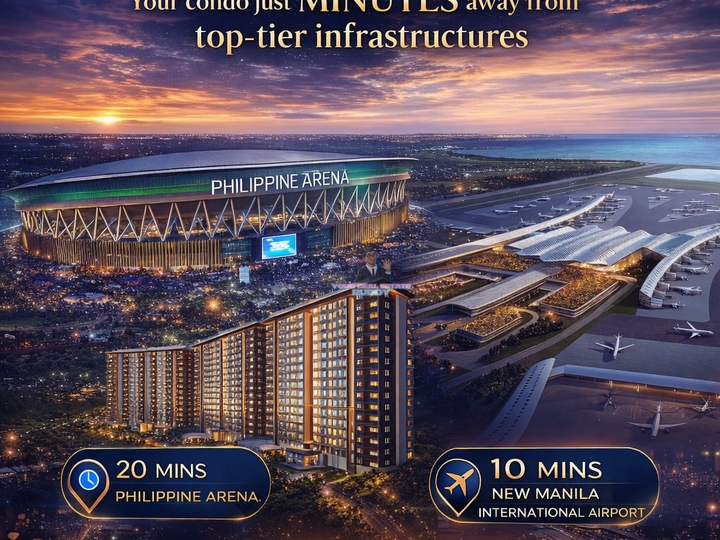 Premium Condo Investment near NEW MANILA INTERNATIONAL AIRPORT - 1 bedroom unit 30.36sqm
