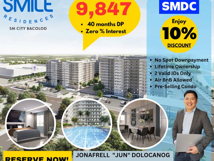 Pre-Selling Residential Condominium in Smile Residences, Bacolod City