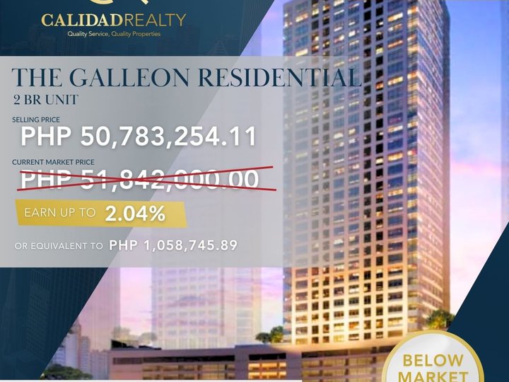 Sale 2BR Below Market Price Condo, Residences at the Galleon, Pasig