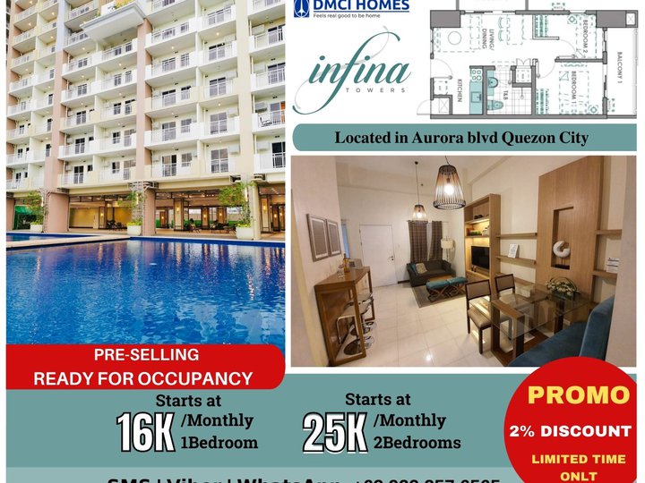 Ready for Occupancy 1Bedroom unit Condo unit in Quezon City