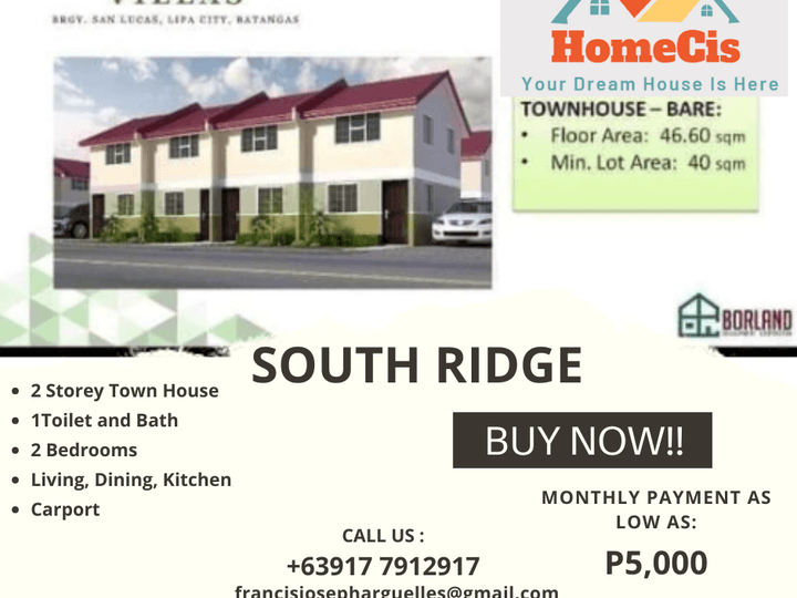 SouthRidge Affordable House in Lipa City Batangas