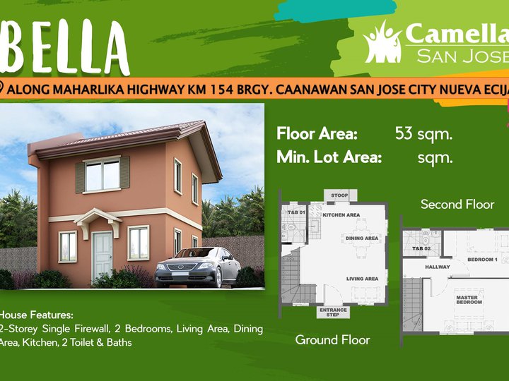 2-bedroom Single Detached House For Sale in San Jose Nueva Ecija