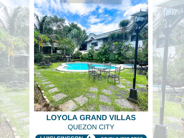 HOUSE AND LOT FOR SALE IN LOYOLA GRAND VILLAS QUEZON CITY