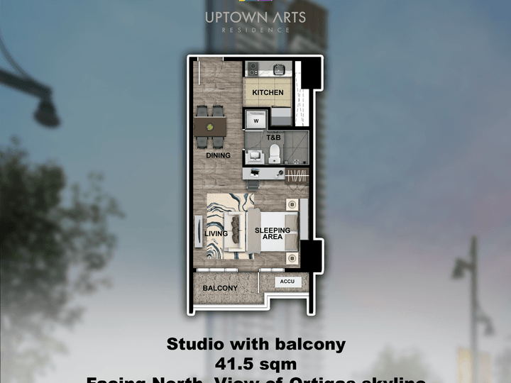 Uptown Arts Studio with balcony Preselling Bgc condo for sale Taguig