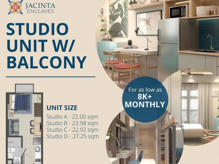 40 sqm 2-bedroom Loft  Condo For Sale in Cainta Rizal