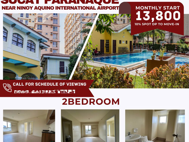 50.00 sqm 2-bedroom Condo For Sale in Paranaque Metro Manila