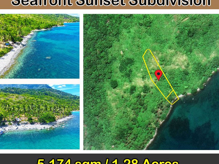 5,174m2 / 1.28 Acres White Tropical Seafront Sunset