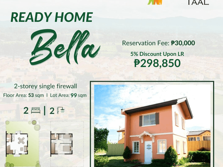 2 BR RFO UNIT AVAILABLE IN TAAL BATANGAS