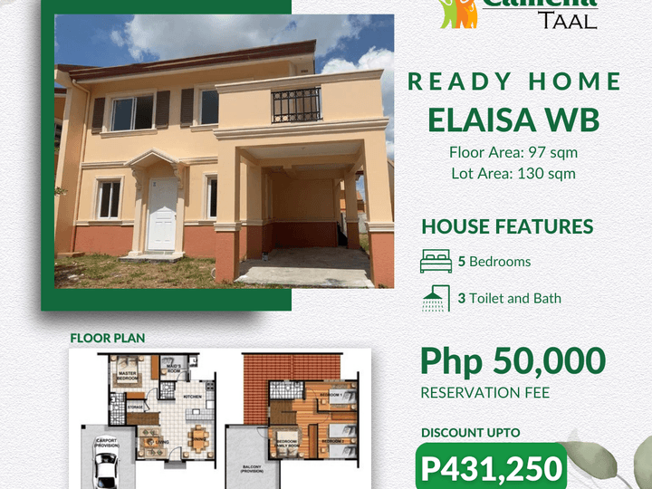 5BR Ready for Occupancy available in Taal Batangas