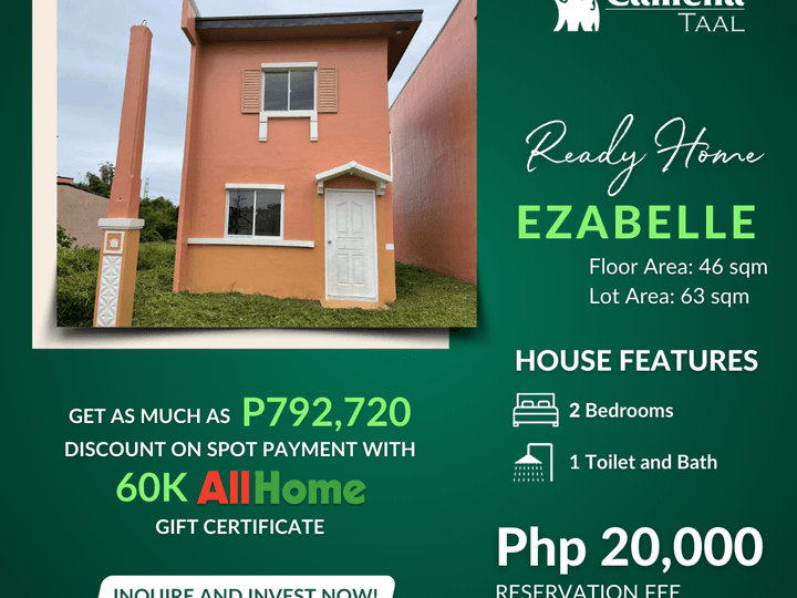 2 BR READY HOME IN TAAL BATANGAS