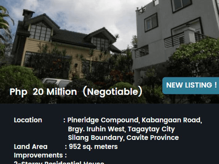 Selling Residential Property with 2-storey and 3-storey House in Tagaytay, Cavite