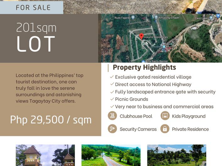 201 sqm Residential Lot For Sale in Tagaytay Cavite