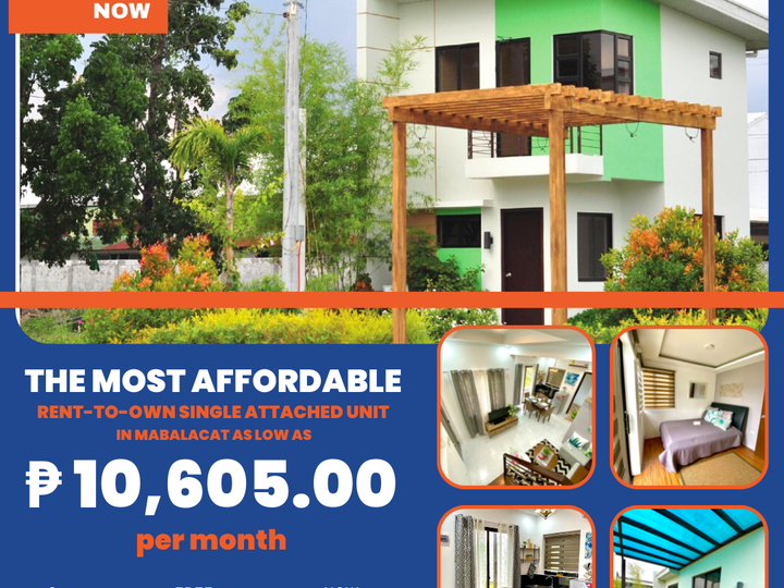 THE MOST AFFORDABLE Rent-To-Own SINGLE-ATTACHED UNIT in Mabalacat City
