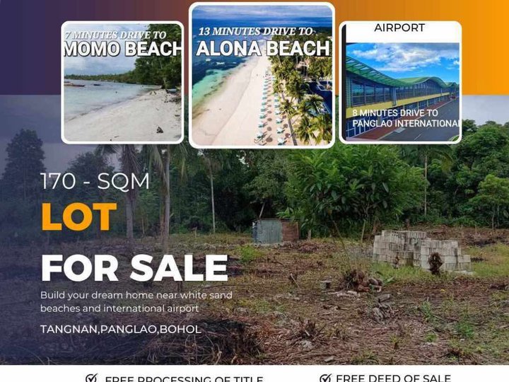 Stunning Lot Selling Fast  in Panglao Island Commercial/Residential Minutes Away To The Beach