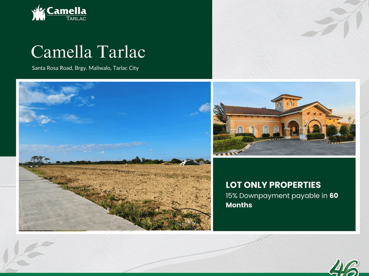 54 sqm Residential Lot For Sale in Camella Tarlac