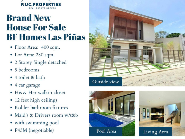 5 Bedroom Brand New Single Detached House For Sale  BF Homes Las Pinas