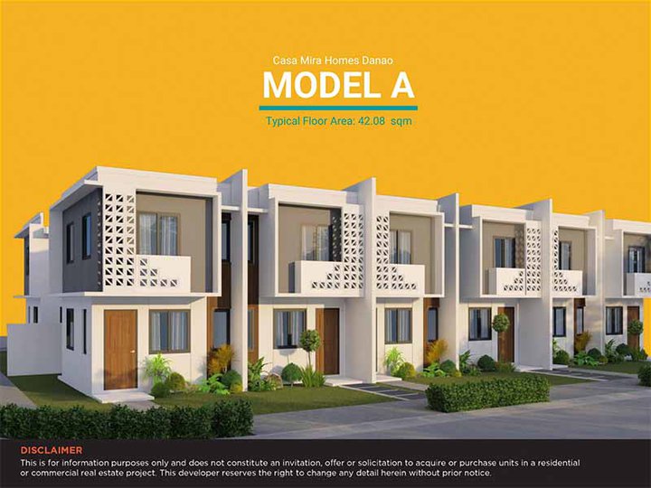 Pre-selling 2-bedroom Townhouse For Sale thru Pag-IBIG in Danao Cebu