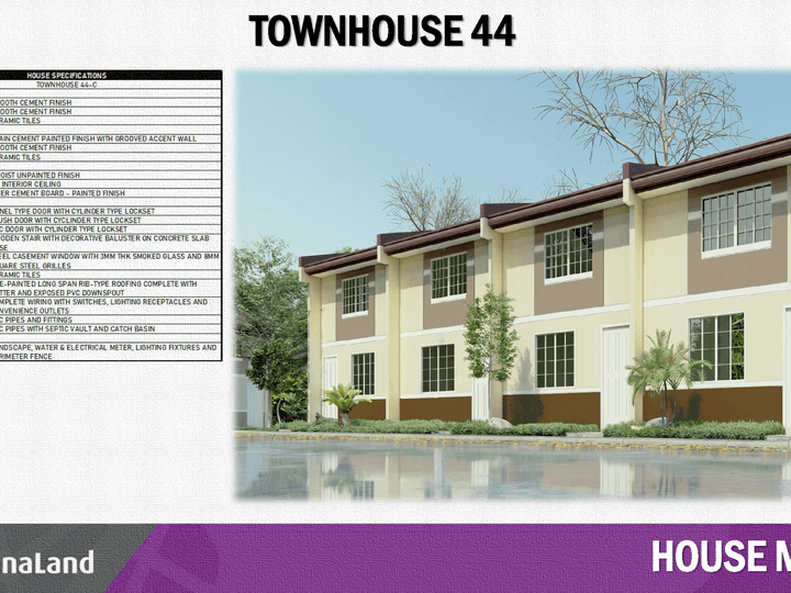 Bare type Townhouse For Sale in Hermosa Bataan