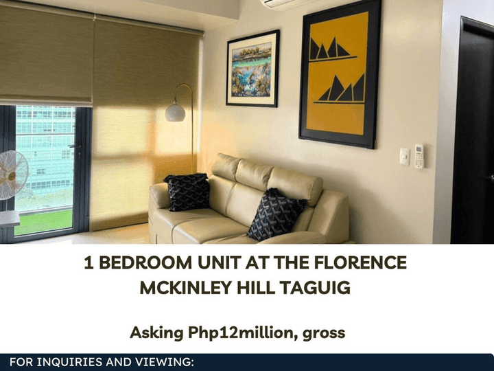 For Sale! 1 Bedroom Unit at The Florence, McKinley Hill Taguig