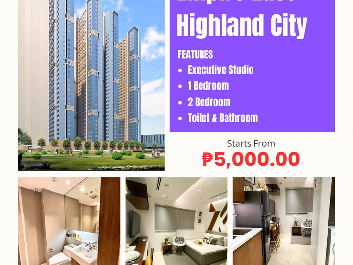 MOST AFFORDABLE PRE-SELLING| NO DOWNPAYMENT | NEXT BGC OF THE EAST| NEAR EASTWOOD | ORTIGAS|