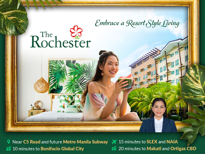 Ready For Occupancy The Rochester 42sqm 2Bedroom Residential Condo For Sale in Pasig