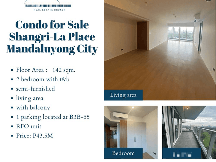 2 bedroom Condo for Sale  Shangri-La Place  Mandaluyong City