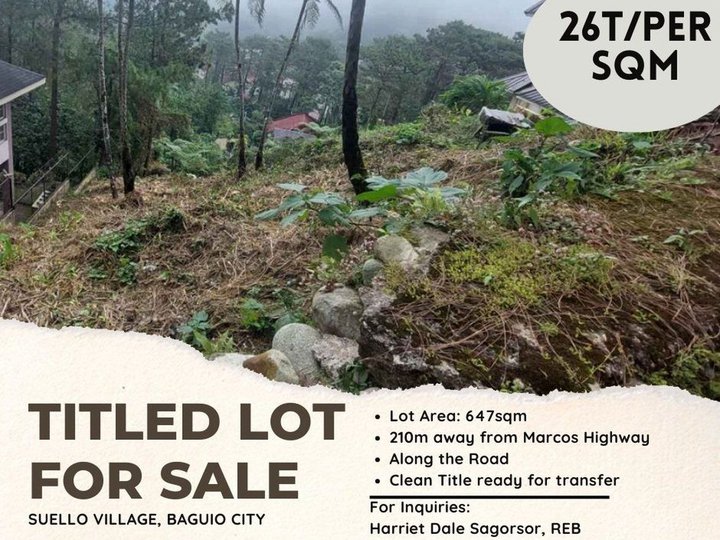 Titled Residential Lot in Baguio City