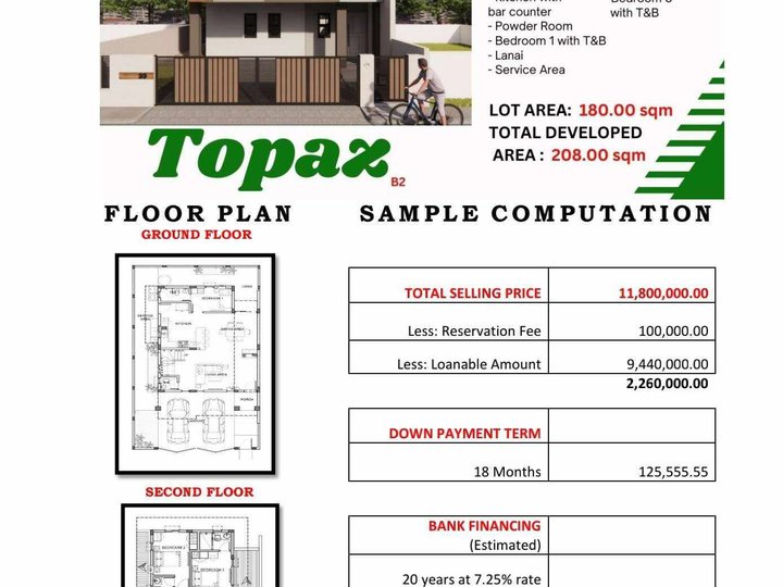 Single Attached Houses and Lots For Sale in Pacific Parkplace Along Governor's Drive Dasma Cavite