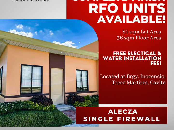 RFO UNITS AVAILABLE IN TRECE MARTIRES CAVITE!