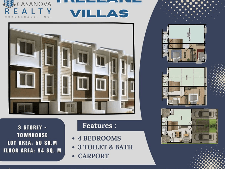 4-bedroom Townhouse For Sale in Imus Cavite