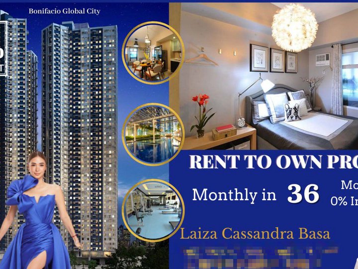 RENT TO OWN 2 BR IN BGC TRION TOWERS NEAR INTERNATIONAL SCHOOL