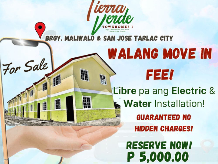 RFO and  Affordable Townhouse in Maliwalo Tarlac City by Borland